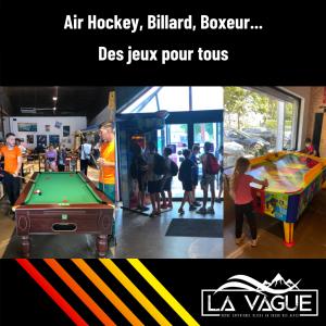 Air Hockey, Billard, Boxeur